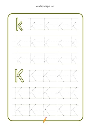 Letra K, ficha pdf nº5 Letra K, ficha pdf nº5
