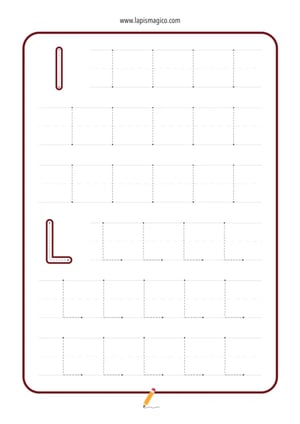 Letra L, ficha pdf nº5