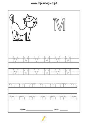 Letra M, ficha pdf nº1