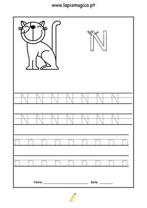 Letra N, ficha pdf nº1