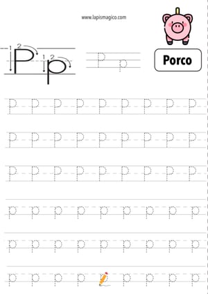 Letra P, ficha pdf nº4