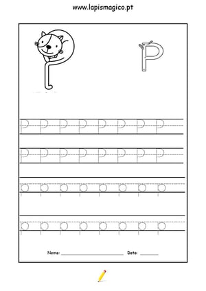 Letra P, ficha pdf nº1