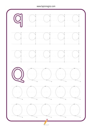 Letra Q, ficha pdf nº5