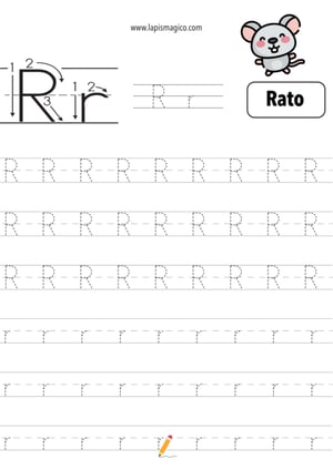 Letra R, ficha pdf nº4