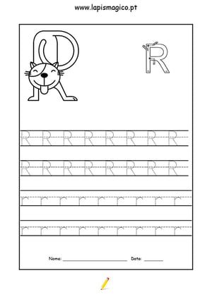 Letra R, ficha pdf nº1