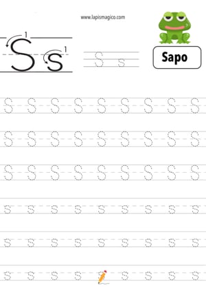 Letra S, ficha pdf nº4