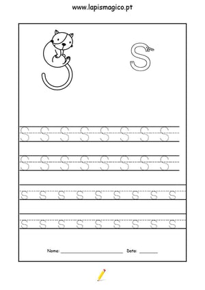 Letra S, ficha pdf nº1