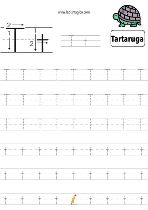 Letra T, ficha pdf nº4