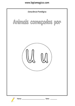 Letra U, ficha pdf nº4