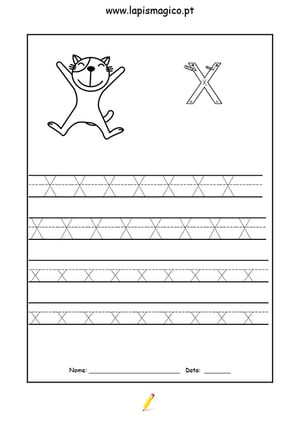 Letra X, ficha pdf nº1