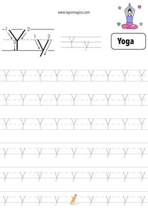 Letra Y, ficha pdf nº4