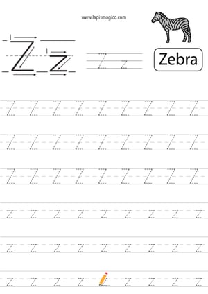 Letra Z, ficha pdf nº4