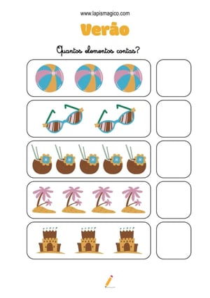 Atividades de Verão, ficha pdf nº4