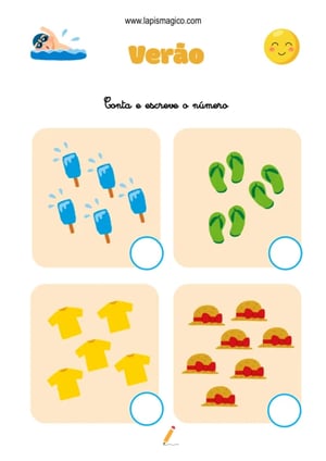 Atividades de Verão, ficha pdf nº7