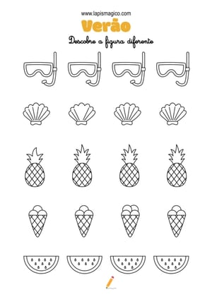 Atividades de Verão, ficha pdf nº10
