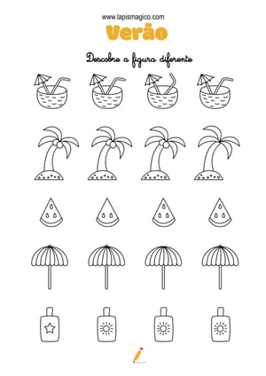 Atividades de Verão, ficha pdf nº11