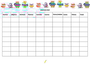 Jogos de família, ficha pdf nº3