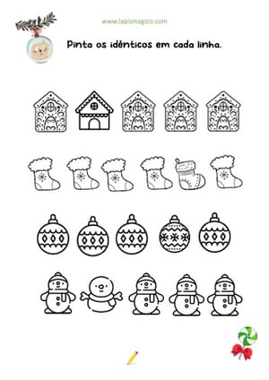 Atividades de Natal, ficha pdf nº10