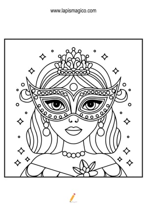 Desenhos de Carnaval para colorir, ficha pdf nº16