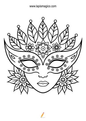 Desenhos de Carnaval para colorir, ficha pdf nº20