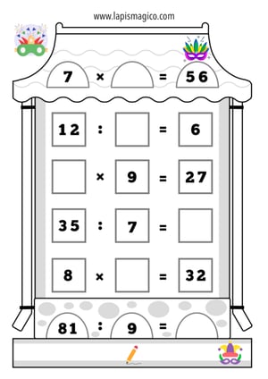 Atividades didáticas de Carnaval, ficha pdf nº10