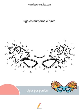 Ligar por números, ficha pdf nº3