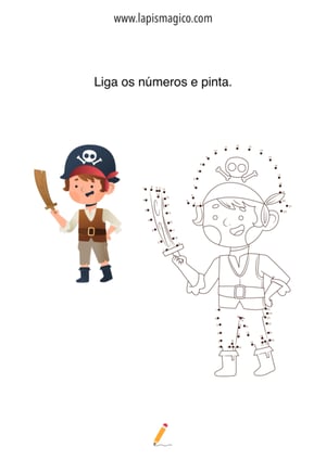 Ligar por números, ficha pdf nº5