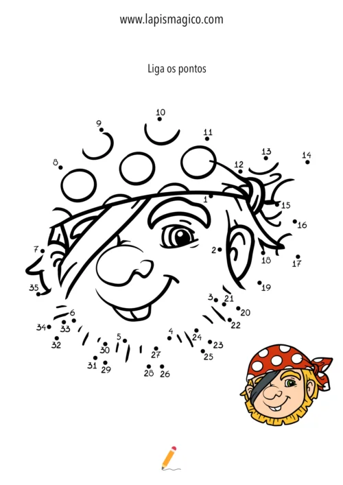 Ligar por números, ficha pdf nº8