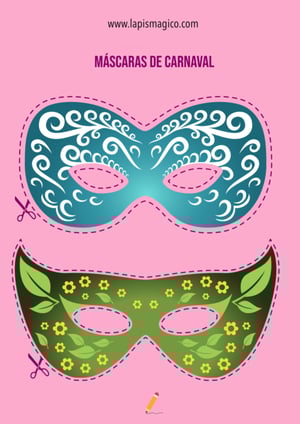 Máscaras de Carnaval, ficha pdf nº2