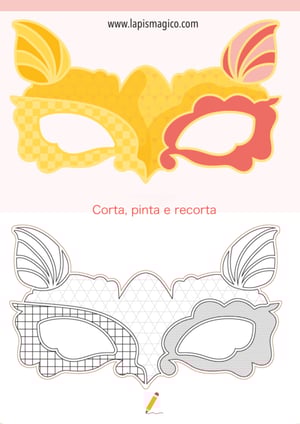 Máscaras de Carnaval, ficha pdf nº4