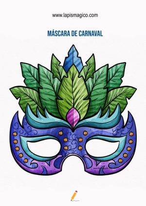 Máscaras de Carnaval, ficha pdf nº8