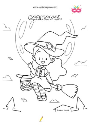 Desenhos de Carnaval para colorir, ficha pdf nº2