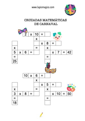 Atividades didáticas de Carnaval, ficha pdf nº6