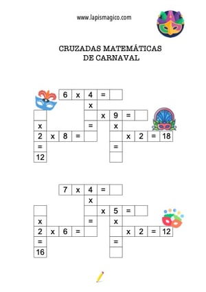 Atividades didáticas de Carnaval, ficha pdf nº7