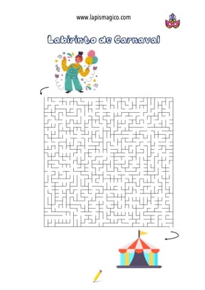 Labirintos de Carnaval, ficha pdf nº1