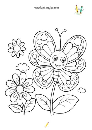 Desenhos de borboletas para colorir, ficha pdf nº2