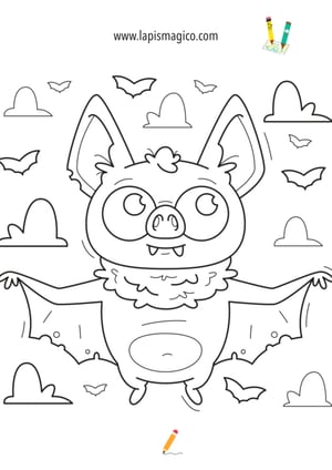 Desenhos de Halloween ou dia das Bruxas para colorir, ficha pdf nº11