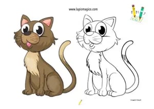 Desenhos de gatinhos fofinhos para colorir, ficha pdf nº4
