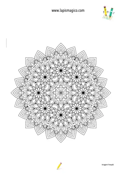 Desenhos de mandalas para colorir, ficha pdf nº2