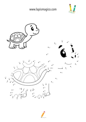 Desenhos de Tartarugas fofinhos para colorir, ficha pdf nº8