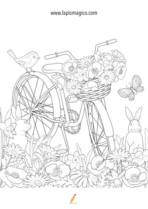 Desenhos de primavera para colorir, ficha pdf nº2 Desenhos de primavera para colorir, ficha pdf nº2