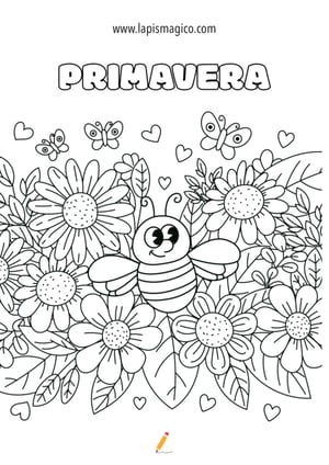 Desenhos de primavera para colorir, ficha pdf nº8 Desenhos de primavera para colorir, ficha pdf nº8