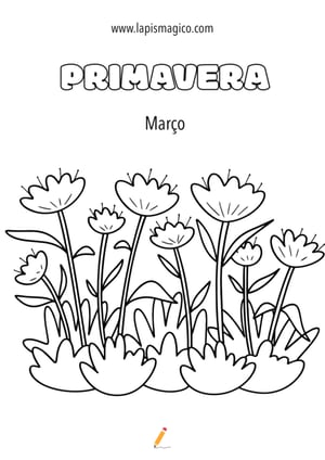 Desenhos de primavera para colorir, ficha pdf nº13 Desenhos de primavera para colorir, ficha pdf nº13