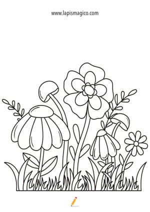 Desenhos de primavera para colorir, ficha pdf nº14 Desenhos de primavera para colorir, ficha pdf nº14