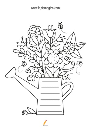 Desenhos de primavera para colorir, ficha pdf nº16 Desenhos de primavera para colorir, ficha pdf nº16
