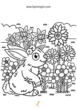 Desenhos de primavera para colorir, ficha pdf nº18 Desenhos de primavera para colorir, ficha pdf nº18