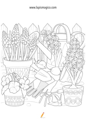 Desenhos de primavera para colorir, ficha pdf nº19 Desenhos de primavera para colorir, ficha pdf nº19