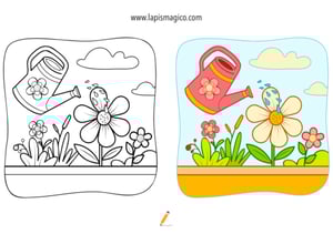 Desenhos de primavera para colorir, ficha pdf nº21 Desenhos de primavera para colorir, ficha pdf nº21