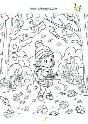 Desenhos de outono para colorir, ficha pdf nº14