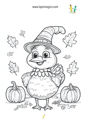 Desenhos de perus para colorir, ficha pdf nº12